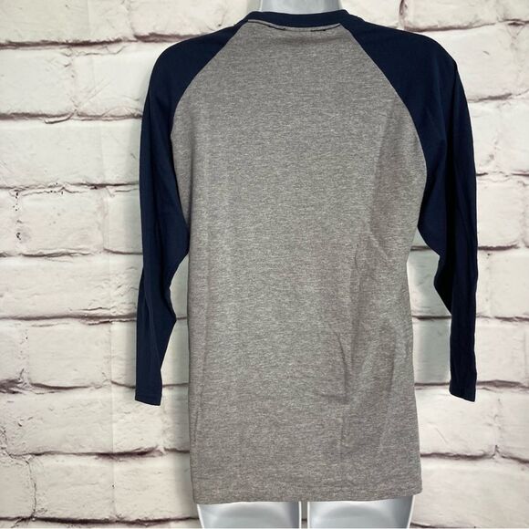 Dog Is Good Raglan T-Shirt Never RV Alone SZ S Fitted Gray Golden Retriever EUC - Picture 3 of 7